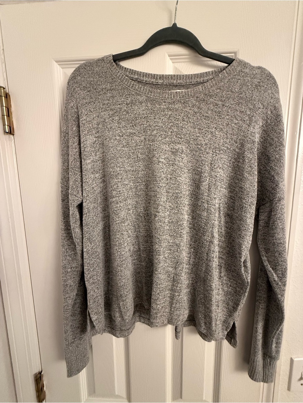 Abercrombie & Fitch Heather Gray Crewneck Sweater